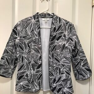 Dress Barn Open Style Lined Blazer